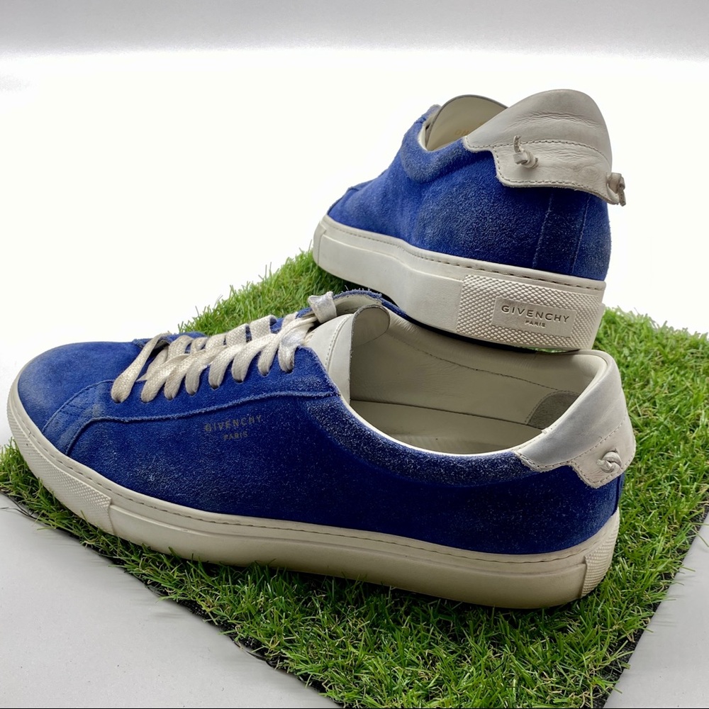 GIVENCHY PARIS MENS BLUE SUEDE LEATHER SNEAKERS 41 - Picture 4 of 6